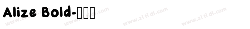 Alize Bold字体转换